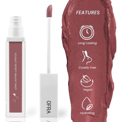 Ofra Long Lasting Liquid Lip Gloss for Women Charmed 0.2 Ounce - Maison des fragrances
