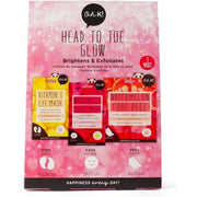 Oh K! Head to Toe Glow Set Vegan and Cruelty Free Pamper Giftset with Foot Peel Face and Eye Mask Watermelon and Vitamin C - Maison des fragrances