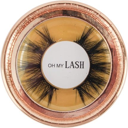 OH MY LASH Black Faux Mink False Strip Eyelashes in Rose Gold Cardboard Reusable Lashes Case - Individual - Maison des fragrances
