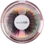 OH MY LASH Black Faux Mink False Strip Eyelashes in Rose Gold Reusable Lashes Case - Individual - Maison des fragrances