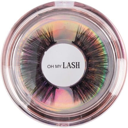 OH MY LASH Black Faux Mink False Strip Eyelashes in Rose Gold Reusable Lashes Case - Individual - Maison des fragrances