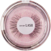 OH MY LASH Black Faux Mink False Strip Eyelashes Natural Look in Rose Gold Plastic Reusable Lashes Case - Individual - Maison des fragrances