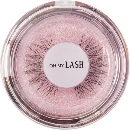 OH MY LASH Black Faux Mink False Strip Eyelashes Natural Look in Rose Gold Plastic Reusable Lashes Case - Individual - Maison des fragrances