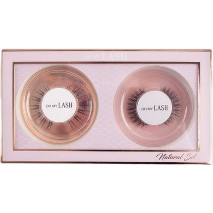 OH MY LASH Faux Mink False Strip Eyelashes Wispy Natural Look 2 Pairs - Maison des fragrances