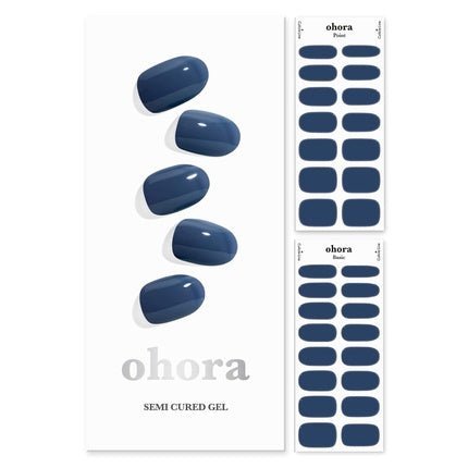ohora Semi Cured Gel Nail Strips N Cream Indigo - Maison des fragrances