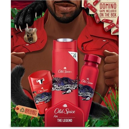Old Spice Night Panther Dark Chocolate and Vanilla Deodorant Stick Spray and Shower Gel 50ml 150ml 250ml - Maison des fragrances
