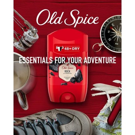 Old Spice Rock Antiperspirant Stick for Men 50ml - 48 Hour Protection Against Strong Sweat - Maison des fragrances