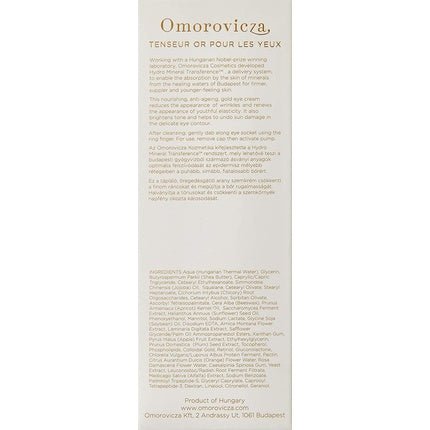 Omorovicza Omorovicza Gold Eye Lift Eye Contour Cream 15 Ml - Maison des fragrances