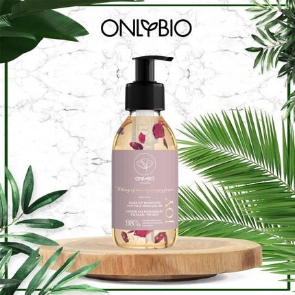 ONLYBIO Ritualia JOY Facial Oil Makeup Remover Cleansing Oil with Rose Petals and Brazil Nuts - Anti - Dryness Anti - Aging - Natural Vegan and Plant - Based - Maison des fragrances