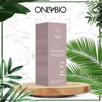 ONLYBIO Ritualia JOY Facial Oil Makeup Remover Cleansing Oil with Rose Petals and Brazil Nuts - Anti - Dryness Anti - Aging - Natural Vegan and Plant - Based - Maison des fragrances