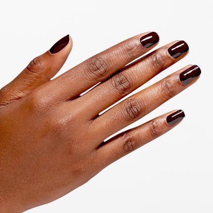 OPI Infinite Shine Long - Wear Dark Crème Finish Opaque Brown Nail Polish 0.5 fl oz - Maison des fragrances
