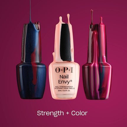 OPI Nail Envy Nail Polish Strengthener Treatment for Strong Natural Nails 15ml Pink To Envy - Maison des fragrances