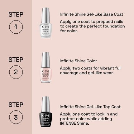OPI Nail Polish Infinite Shine Long - wear System 2nd Step Gel - Like Nail Varnish Top Coat 15ml - Maison des fragrances