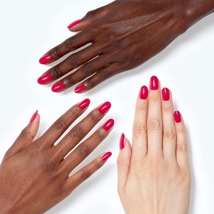 OPI xPRESS/ON Press On Nails & Cuticle Oil 30 Pcs Reusable False Nails with up to 14 Days of Wear Deeply Nourishing Gel - Like Salon Manicure Red/Pink Nail Polish Strawberry Margarita - Maison des fragrances