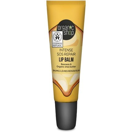 Organic Shop SOS Repair Lip Balm Collagen Filler with Beeswax and Shea Butter 10ml - Maison des fragrances