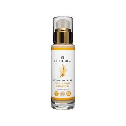 Orientana Natural BB Cream Perfect Coverage Anti - Aging SPF 30 Vegan & Natural Moisturizing & Glow Effect Skin Care Smoothing Medium Tone 30ml Golden Ginseng - Maison des fragrances
