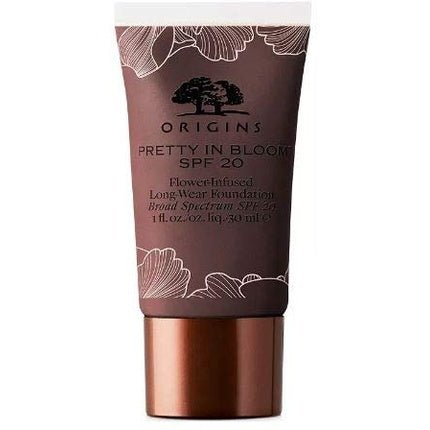 Origins Pretty In Bloom Flower - Infused Long - Wear Foundation SPF 20 1oz 740 Very Deep Cool - Maison des fragrances