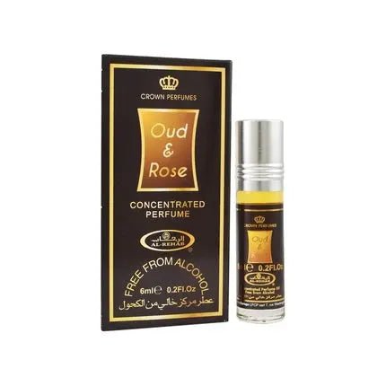 Oud & Rose 6ml Concentrated Perfume Oil Attar par Al Rehab - Maison des fragrances