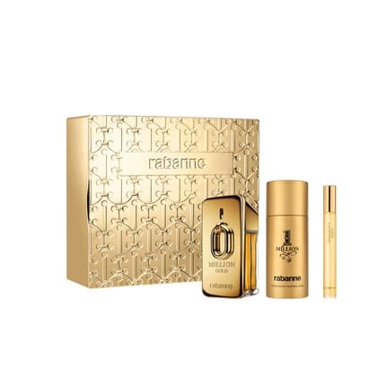 Paco Rabanne 1 Million Gold Parfum , Deodorant , And Travel Set Coffret (Coffret) Mixte 50ml - Maison des fragrances