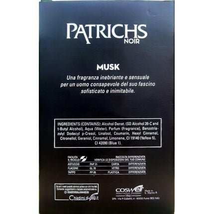Paco Rabanne Patrichs Musk Eau de Toilette (EDT) Mixte 75ml - Maison des fragrances