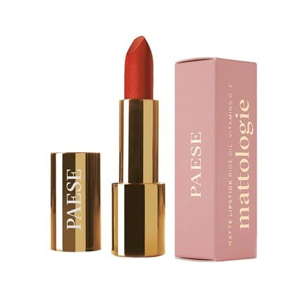 Paese Cosmetics Vintage Red Mattologie Matte Lipstick with Vitamins A, C & E - Maison des fragrances