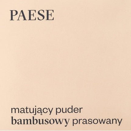 Paese Mattifying Bamboo Powder Pressed 7g - A Perfect Solution For A Matte Finish - Maison des fragrances