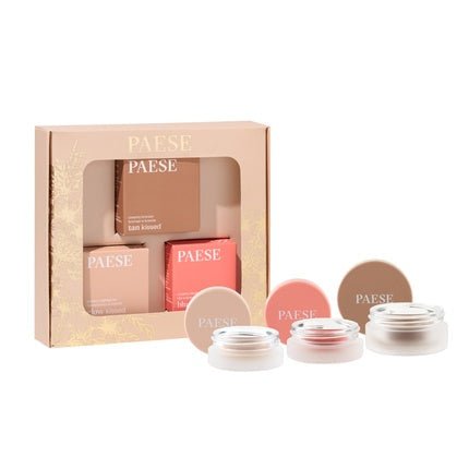 Paese Set Contouring Cream Blush 02, Cream Highlighter 01, Cream Bronzer 02 - Maison des fragrances