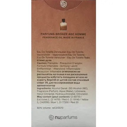 Parfum de France Bronze Age Homme Eau de Toilette Spray 100ml - Maison des fragrances