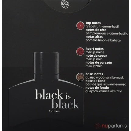 Parfums De France Parfum de France Black is Black Eau de Toilette (EDT) Homme 100ml - Maison des fragrances