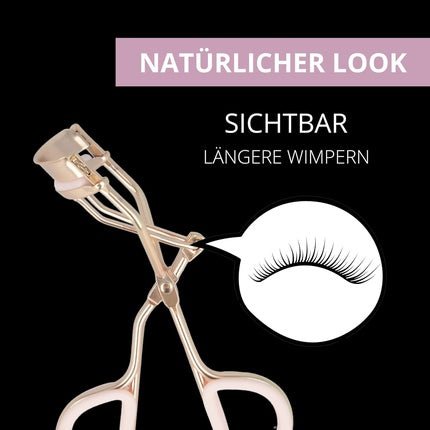 PARSA Beauty LOV.U Eyelash Curler Gold with Pastel Pink Rubber Pad for Eye Shape Extension - Maison des fragrances