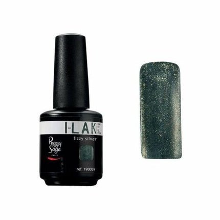 PEGGY SAGE Gel Nail Polish I UV & LED 190059 Fizzy Silver 15ml - Maison des fragrances