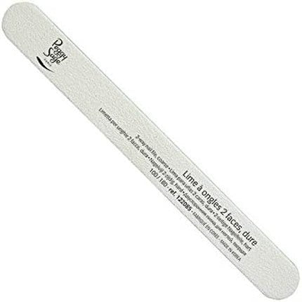 Peggy Sage Lime White 2 - Sided Nail File Hard and Medium 122085 - Maison des fragrances