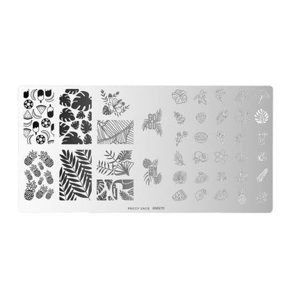 Peggy Sage Tropical Punch Stamping Plate For Nail Art - Maison des fragrances
