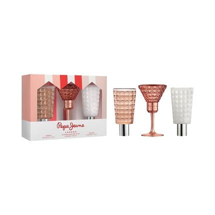 Pepe Jeans Life Is Now For Her Perfume Women 3 Piece Set - Eau de Parfum 30ml Body Lotion 50ml and Shower Gel 50ml Floral Oriental Fragrance - Maison des fragrances