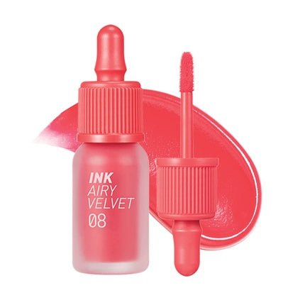 Peripera Ink Airy Velvet Lip Tint Liquid Lip 0.14 fl oz 008 Pretty Orange Pink - Maison des fragrances