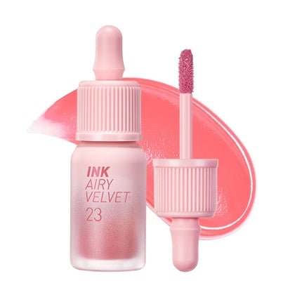 Peripera Ink Airy Velvet Lip Tint Liquid Lip 0.14 fl oz 023 IN THE PEACHLIGHT - Maison des fragrances