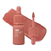 Peripera Ink the Velvet Lip Tint High Pigment Color Longwear Weightless Not Animal Tested Gluten - Free Paraben - Free 022 Bouquet Nude - Maison des fragrances