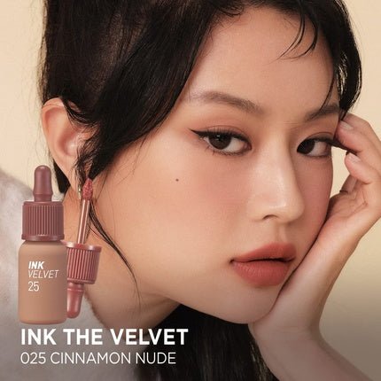 Peripera Ink the Velvet Lip Tint High Pigment Color Longwear Weightless Not Animal Tested Gluten - Free Paraben - Free 025 CINNAMON NUDE - Maison des fragrances