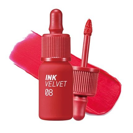 Peripera Ink the Velvet Lip Tint Liquid Lip 0.14 fl oz 008 SELLOUT RED - Maison des fragrances