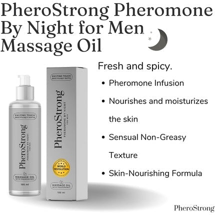 Pherostrong by Night Massage Oil Excite with Pheromones 100ml pour femme - Maison des fragrances