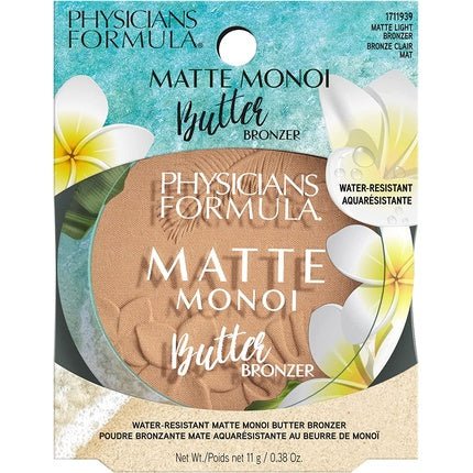 Physicians Formula Matte Monoi Butter Bronzer Long - lasting Bronzer Powder with Essential Fatty Acids and Pro - vitamins Matte Light Bronzer - Maison des fragrances
