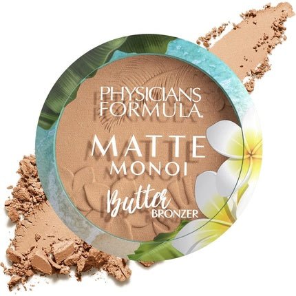 Physicians Formula Matte Monoi Butter Bronzer Long - lasting Bronzer Powder with Essential Fatty Acids and Pro - vitamins Matte Light Bronzer - Maison des fragrances