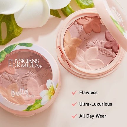 Physicians Formula Mattes Monoi Butter Rouge Natural Matte Cream Blush with Murumuru Butter, Cupuacu Butter, Tucuma Butter and Tahitian Monoi Butter Mauvy Mattes - Maison des fragrances