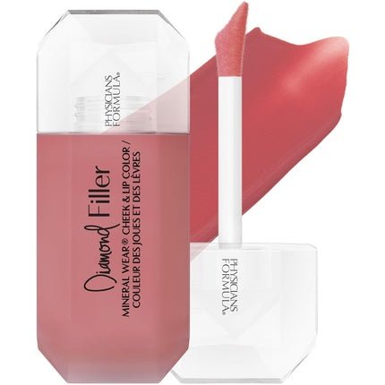 Physicians Formula Mineral Wear Diamond Filler Cheek and Lip Color Lip and Cheek Tint with Serum - to - Cream Multi - Use Plumping Formula Enriched with Vitamin E Radiant Pink - Maison des fragrances