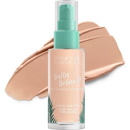 Physicians Formula Murumuru Butter Believe It! Foundation + Concealer with Murumuru, Cupuaçu, and Tucuma Butter Fair - to - Light Fair Light - Maison des fragrances
