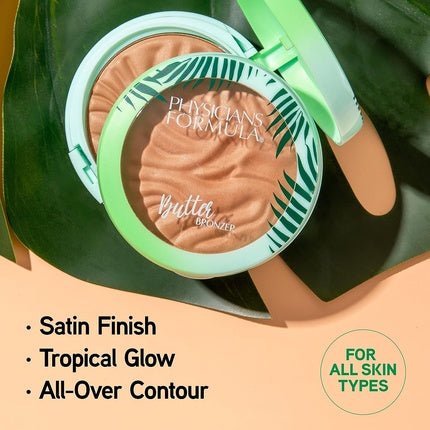 Physicians Formula Murumuru Butter Bronzer with Highlighter Effect and Sponge Applicator - Single - Maison des fragrances