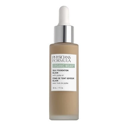 Physicians Formula Organic Wear Silk Foundation Elixir Nourishing Bio Foundation with Organic Jojoba Oil and Aloe Vera 05 Medium - Maison des fragrances