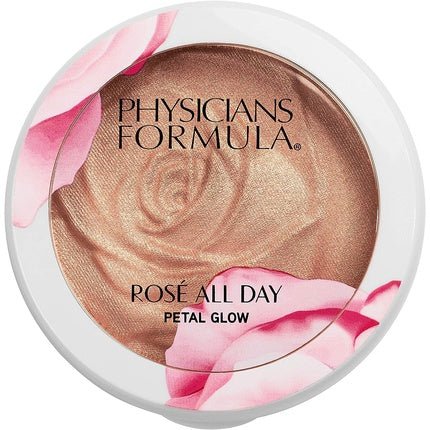 Physicians Formula Rosé All Day Petal Glow Face Highlighter with Pearl Finish for All Skin Tones Petal Pink - Maison des fragrances