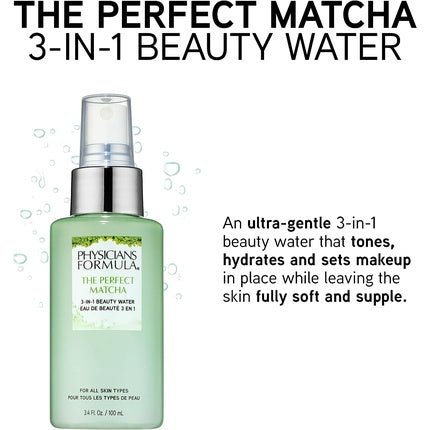 Physicians Formula The Perfect Matcha 3 - in - 1 Beauty Water Makeup Setting Spray with Matcha Green Tea, Bamboo Shoot and Lotus Extract - Maison des fragrances