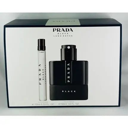 Prada Black Luna Rossa Travel Set 50ml Eau de parfum + 10ml Eau de parfum - Maison des fragrances